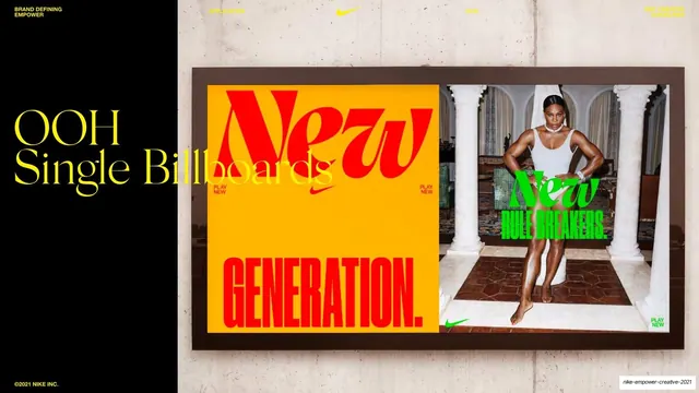 OOH single billboard split framing