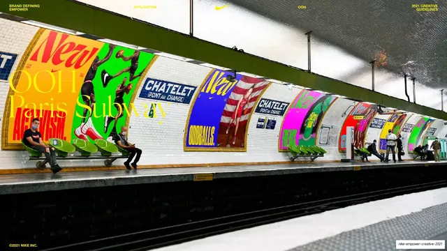 OOH Paris subway poster wrap