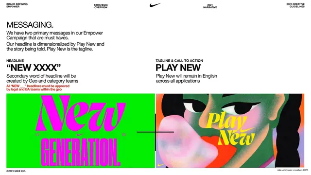 Messaging headline and tagline guidance