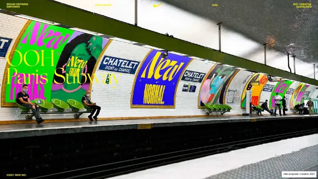 OOH Paris subway New Normal wrap