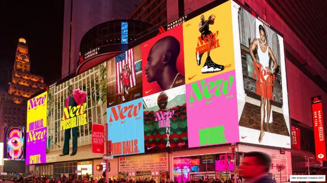 New campaign Times Square OOH mockup