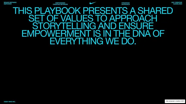 Playbook shared values statement