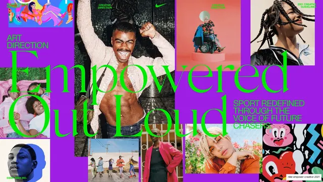 Empowered Out Loud purple collage