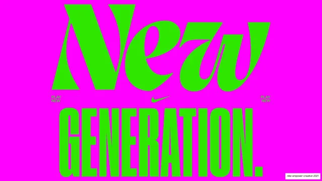New / Generation oversized lockup on magenta