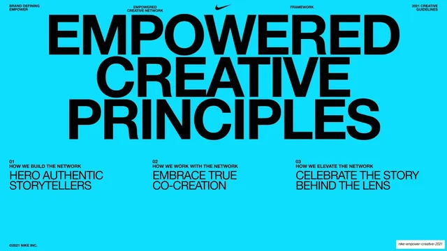 Empowered Creative Principles three-step overview