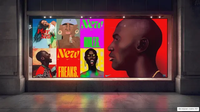 Mosaic billboard OOH mockup