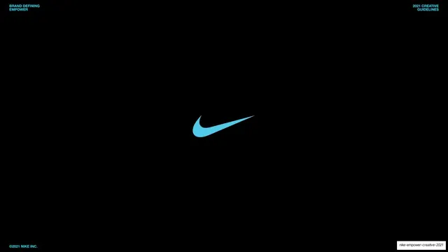 Nike endframe cyan swoosh