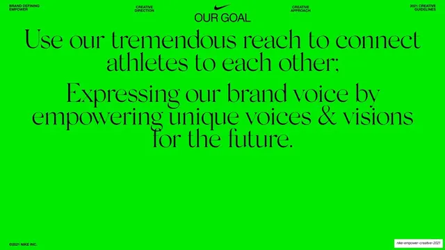 Our Goal statement (serif)