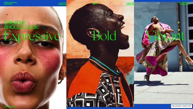 Creative Should Look triptych (Expressive / Bold / Vibrant)