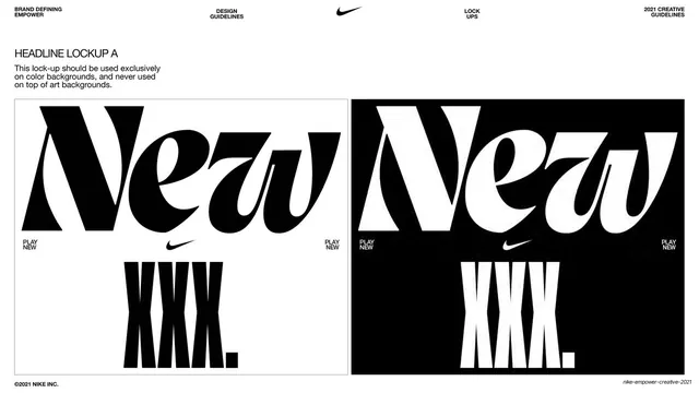 Headline Lockup A on color and black backgrounds