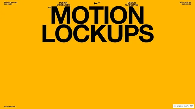 Motion Lockups section opener