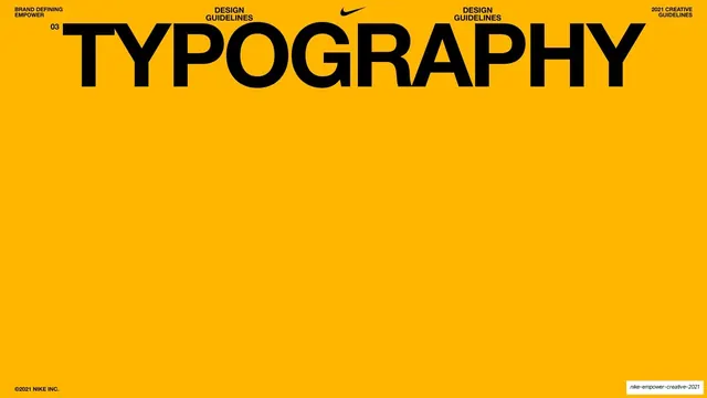Typography section opener