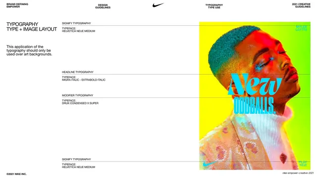 Typography type plus image layout for art backgrounds