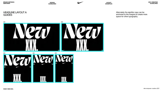 Nike Empower Headline Layout A signifier anchoring