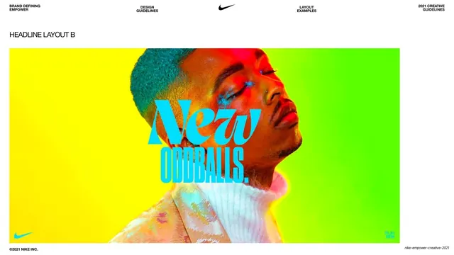 Nike Empower Headline Layout B New Oddballs masthead