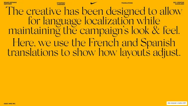 Localization intent statement