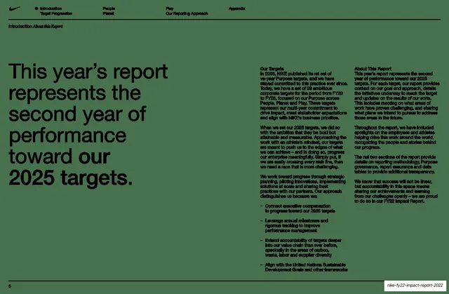 About this report statement spread