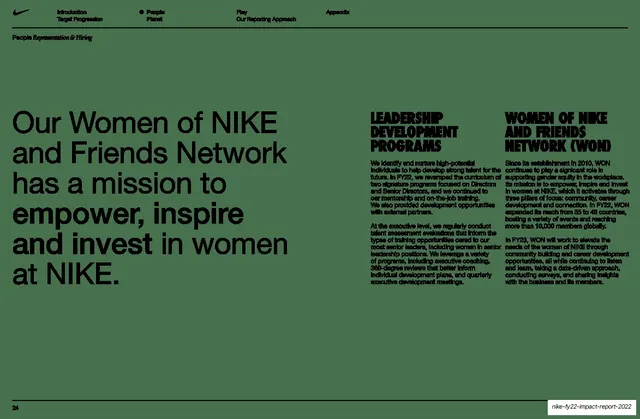Women of Nike and Friends Network oversized statement