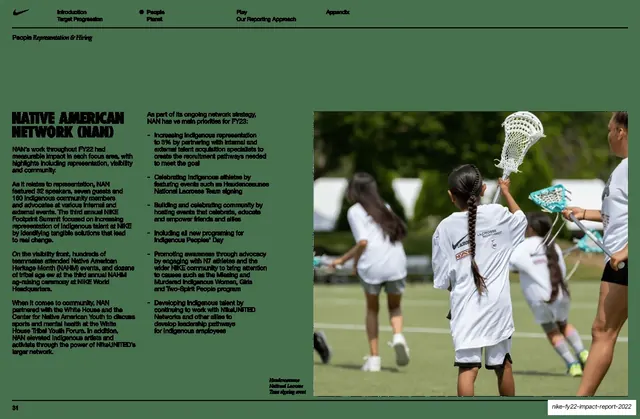 Native American Network text-and-photo spread