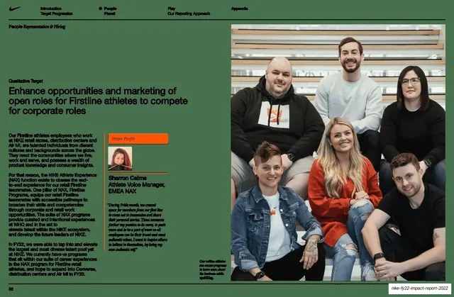 Firstline athletes qualitative target page
