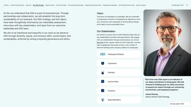 Vision and Our Stakeholders, editorial, corporate-clean, light