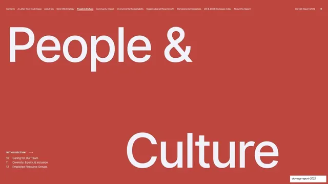 People & Culture divider, editorial, minimal, vibrant
