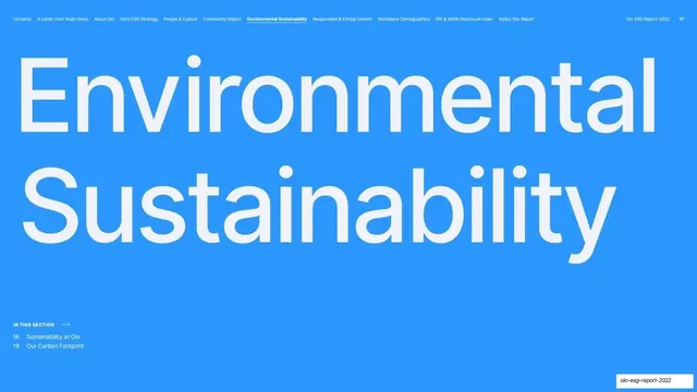 Environmental Sustainability divider, editorial, minimal, vibrant