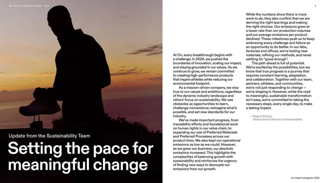 Setting the pace for meaningful change