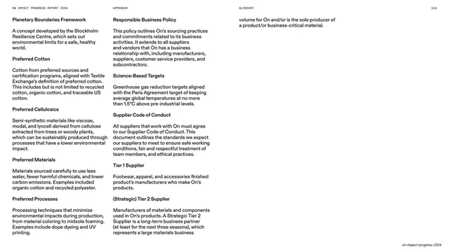 Glossary definitions continued