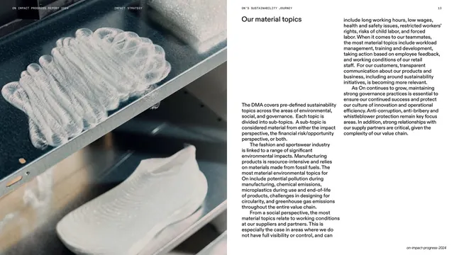 Material topics with knit-upper product photo, editorial, swiss, light