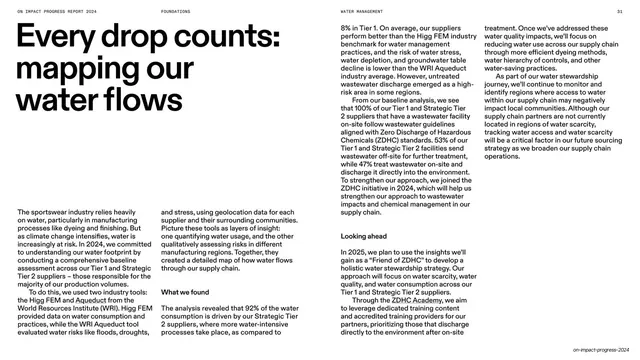 Every drop counts water flows three-column text