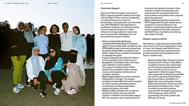 Community Support and disaster response spread, editorial, swiss, light