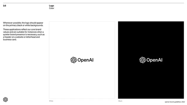 Logo color on black and white, minimal, swiss, light