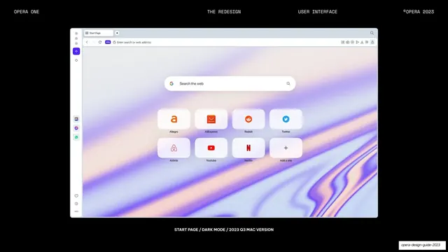 Start page light mode mockup
