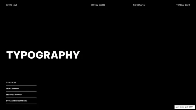 Typography section divider