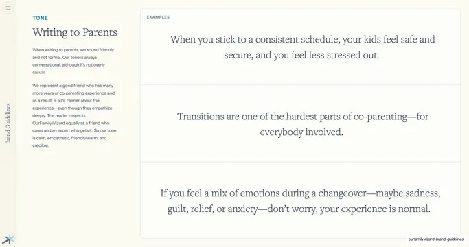 Tone, Writing to Parents with examples