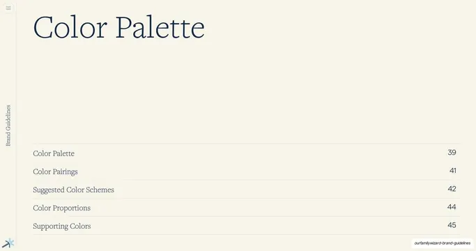 Color Palette section divider