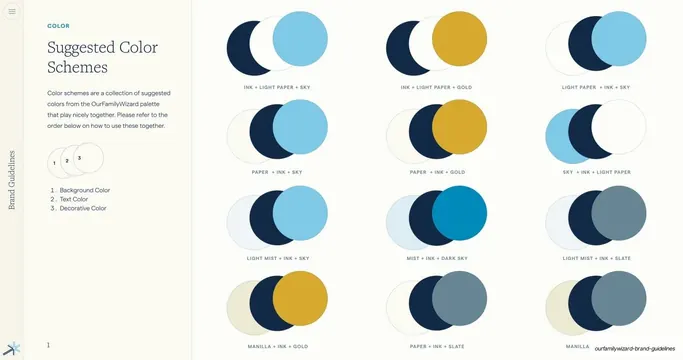 Suggested Color Schemes grid