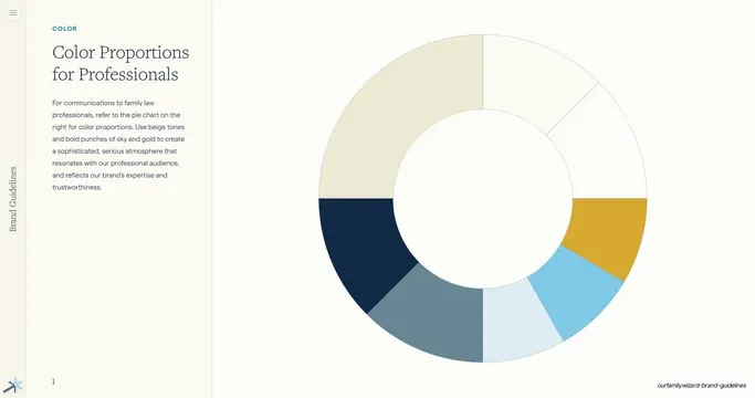 Color Proportions for Professionals donut, editorial, minimal, light