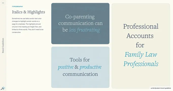 Italics & Highlights examples