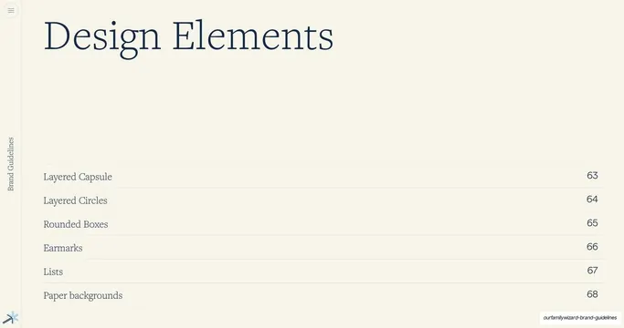 Design Elements section divider