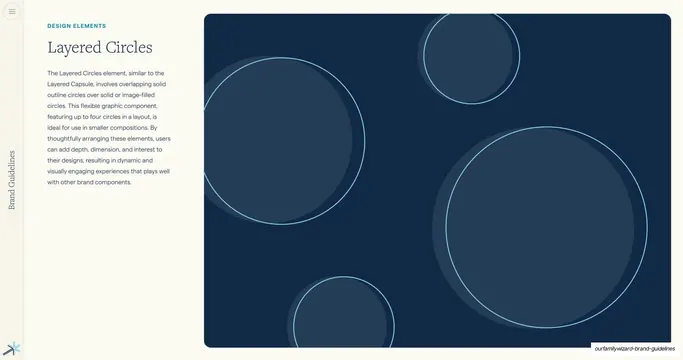 Layered Circles design element