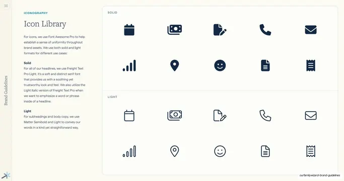 Icon Library overview