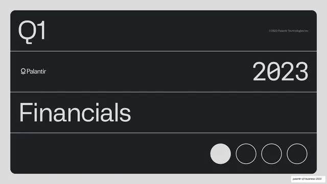 Financials section divider, dark-mode, corporate-clean, dark