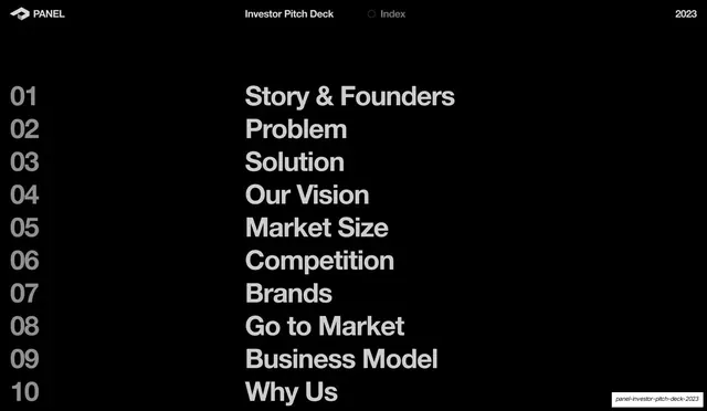 Agenda index