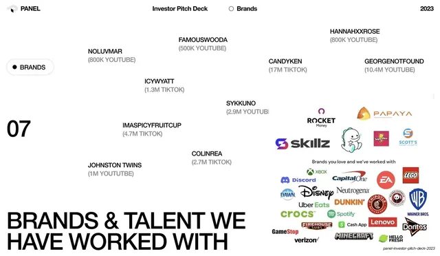 Brands and talent worked with