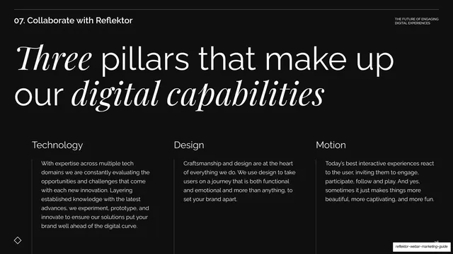Three pillars of digital capabilities