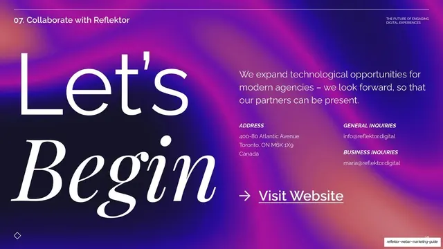 Let's Begin contact closing
