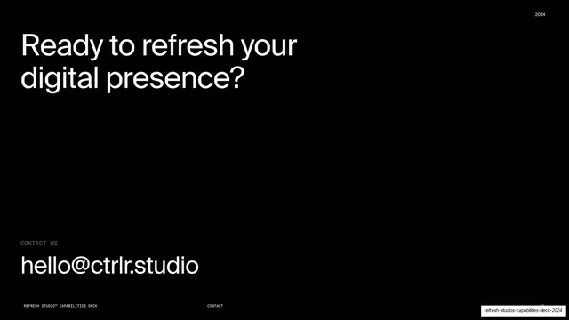 Ready to refresh - closing contact