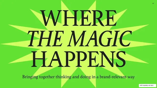 Where The Magic Happens starburst divider